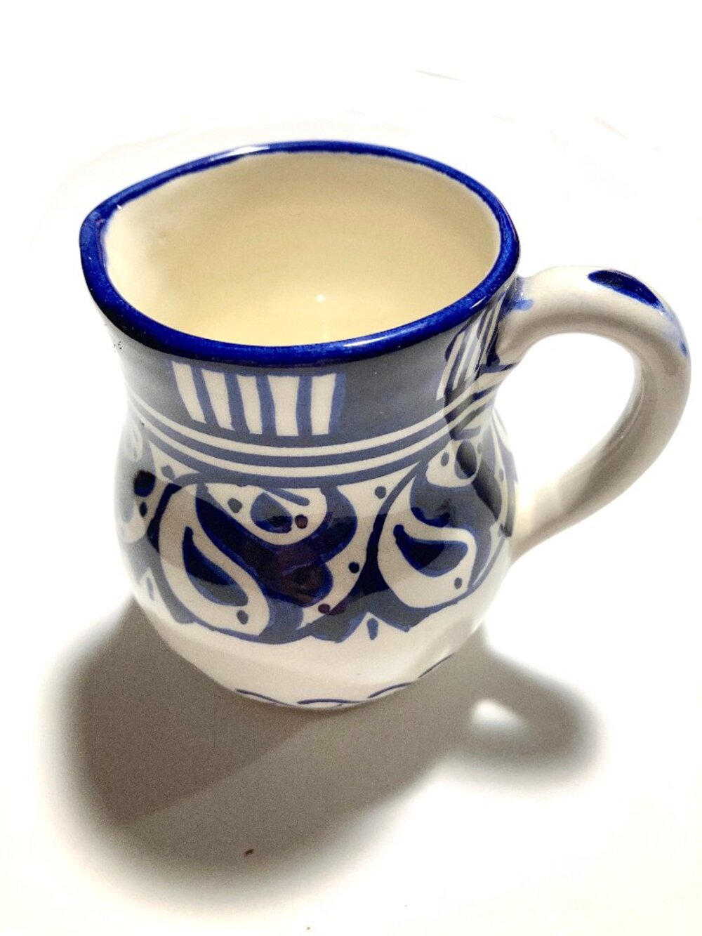 Handpainted Morrocan Ceramic Creamer Pitcher
